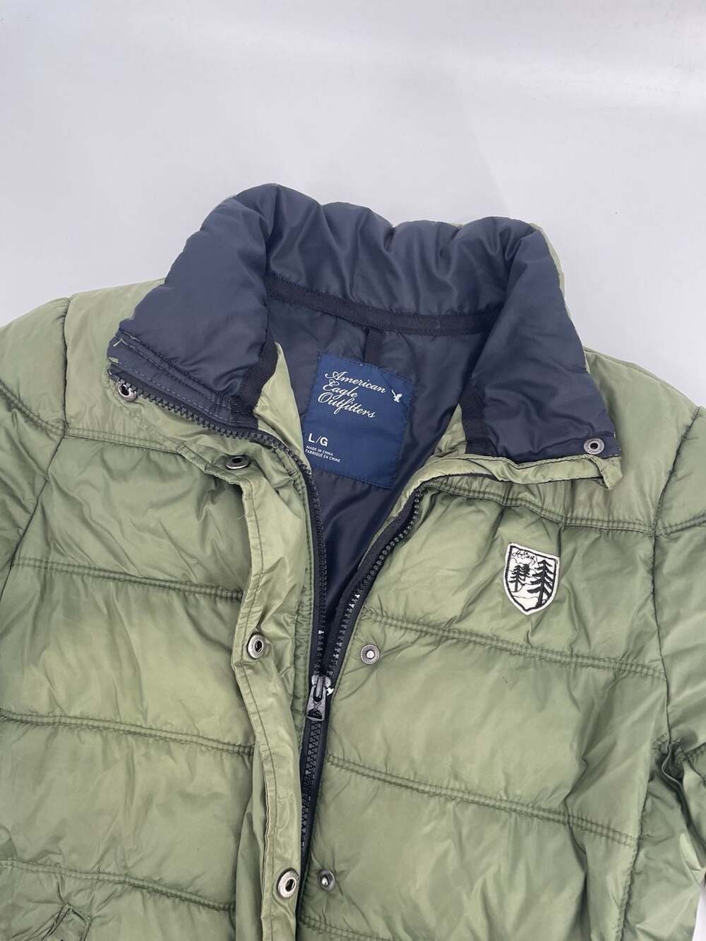 American Eagle Outfitters Puffer Jacket Size L Green